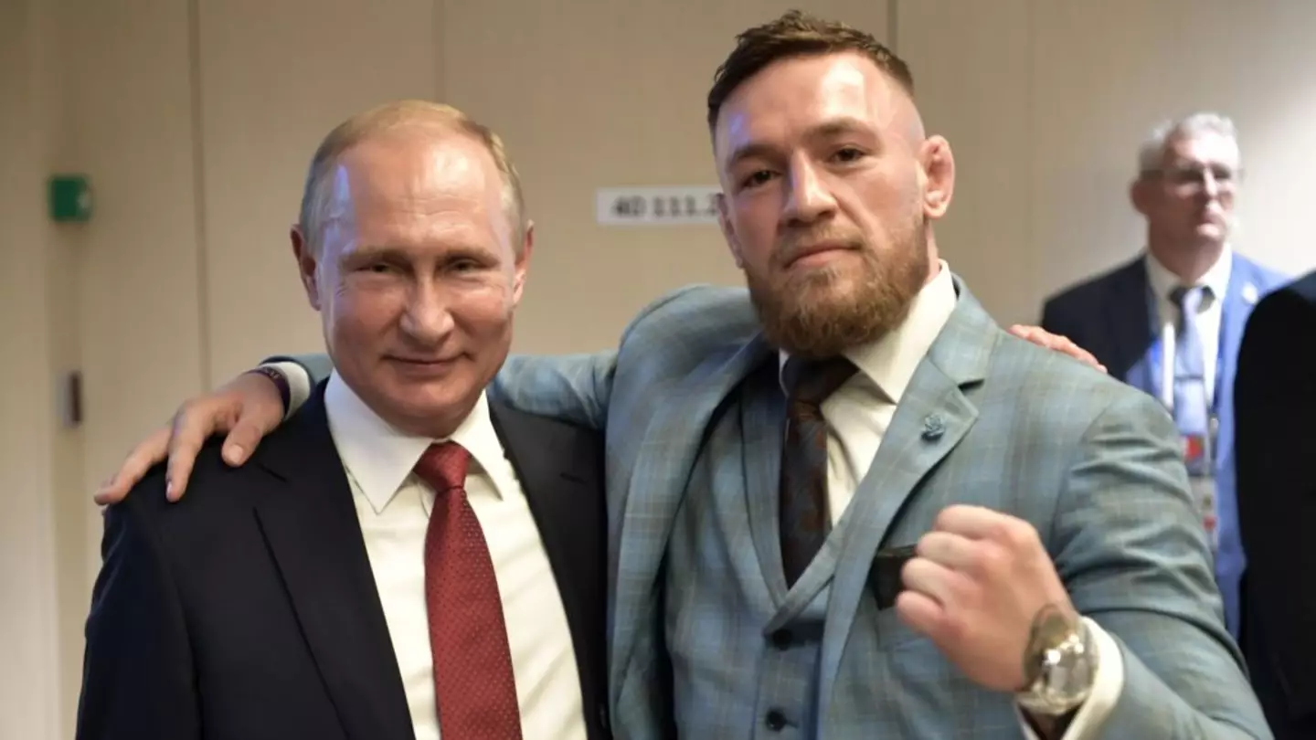 Conor McGregor was given warning when putting arm round Vladimir Putin during meeting