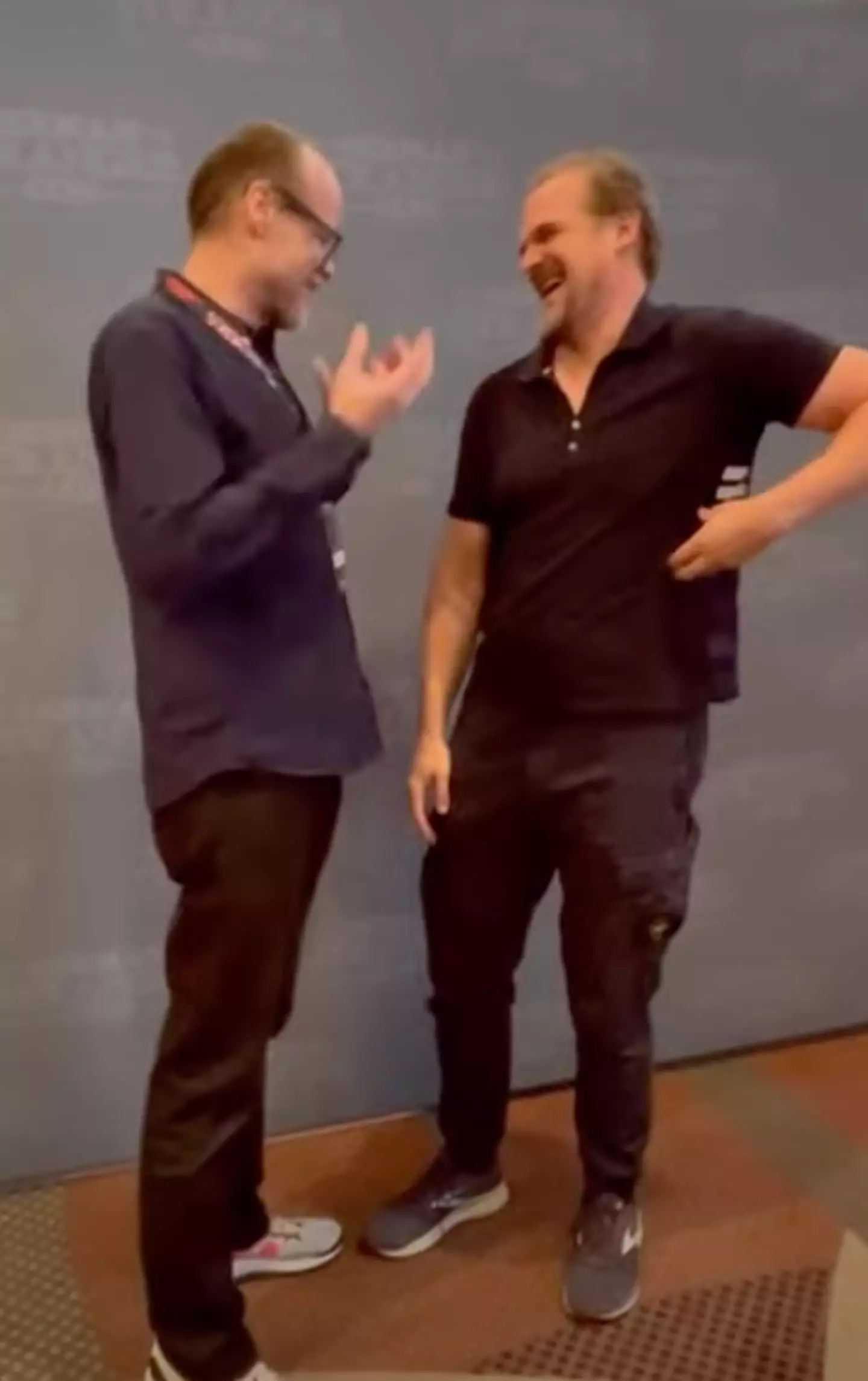 David Harbour met his Stranger Things character’s German voice actor.