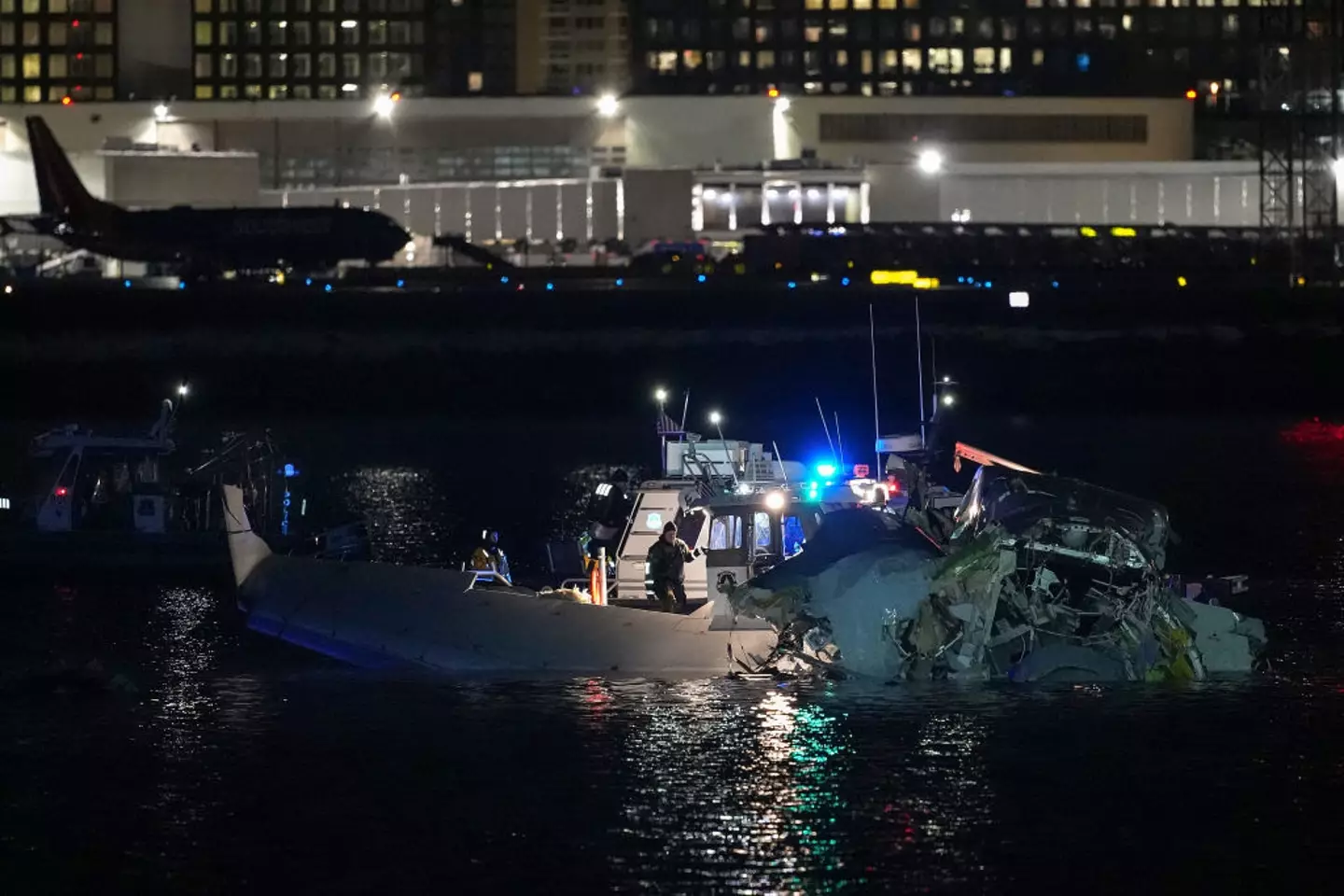Rescue workers attended the scene (Andrew Harnik/Getty Images)