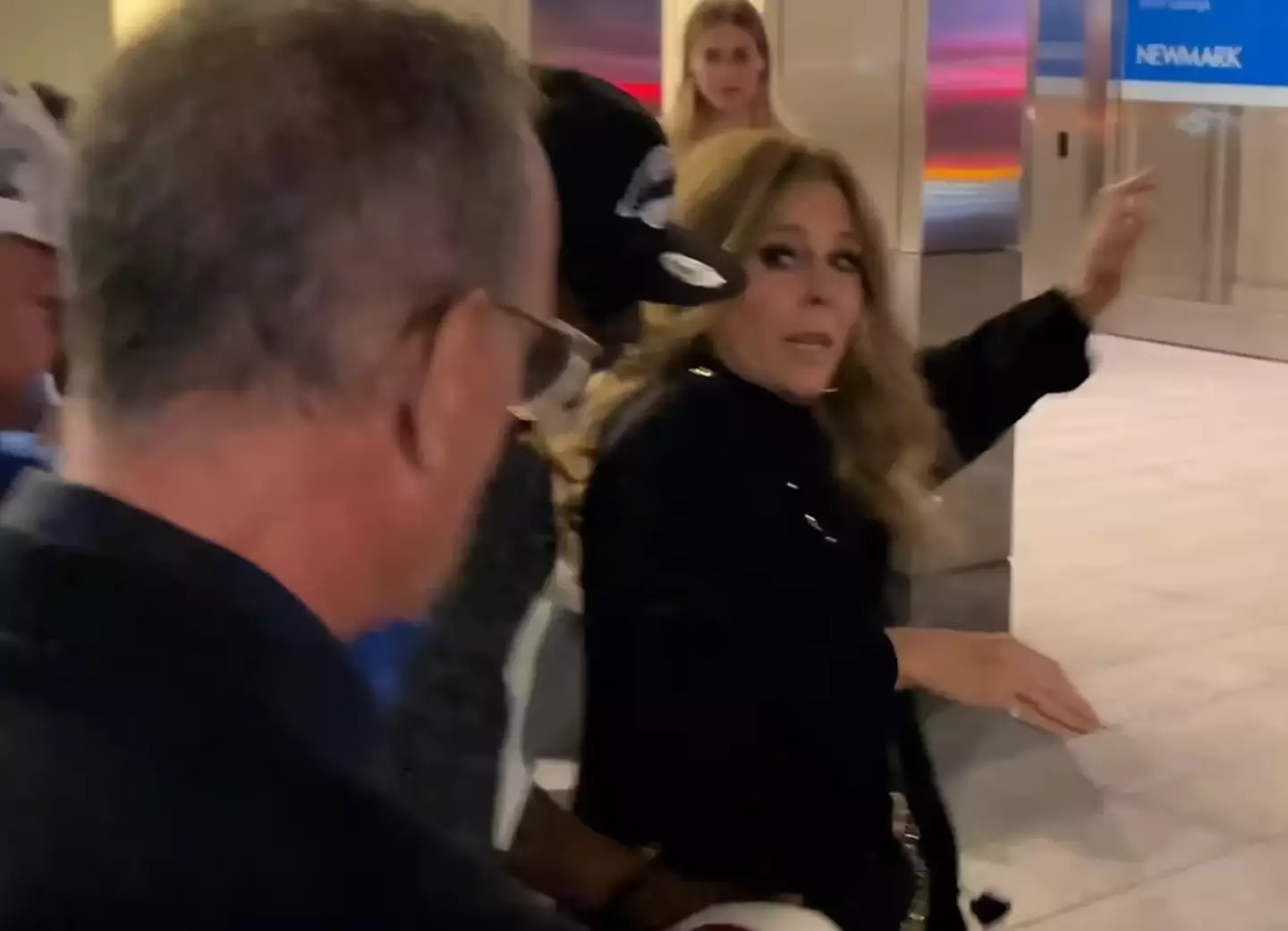 Rita Wilson was nearly tripped over by the over excited fans.