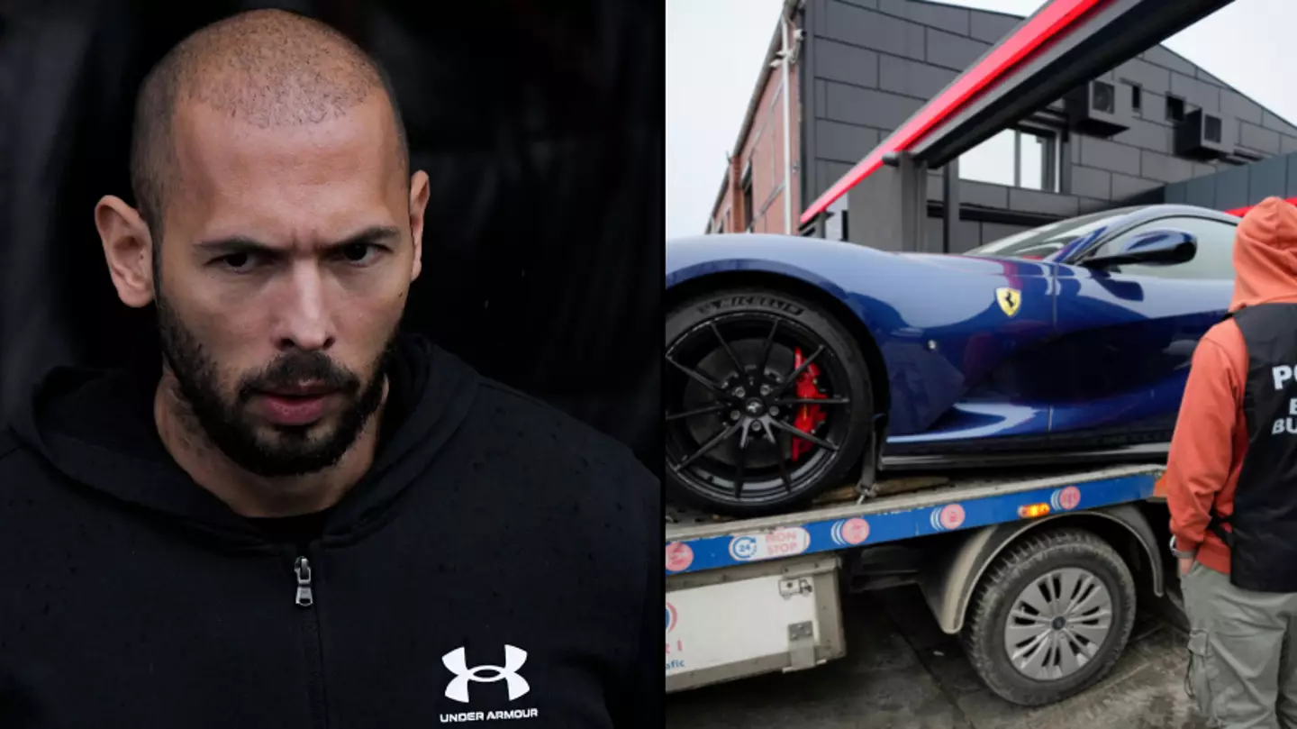 Police tow Andrew Tate’s supercars from mansion after human trafficking arrest