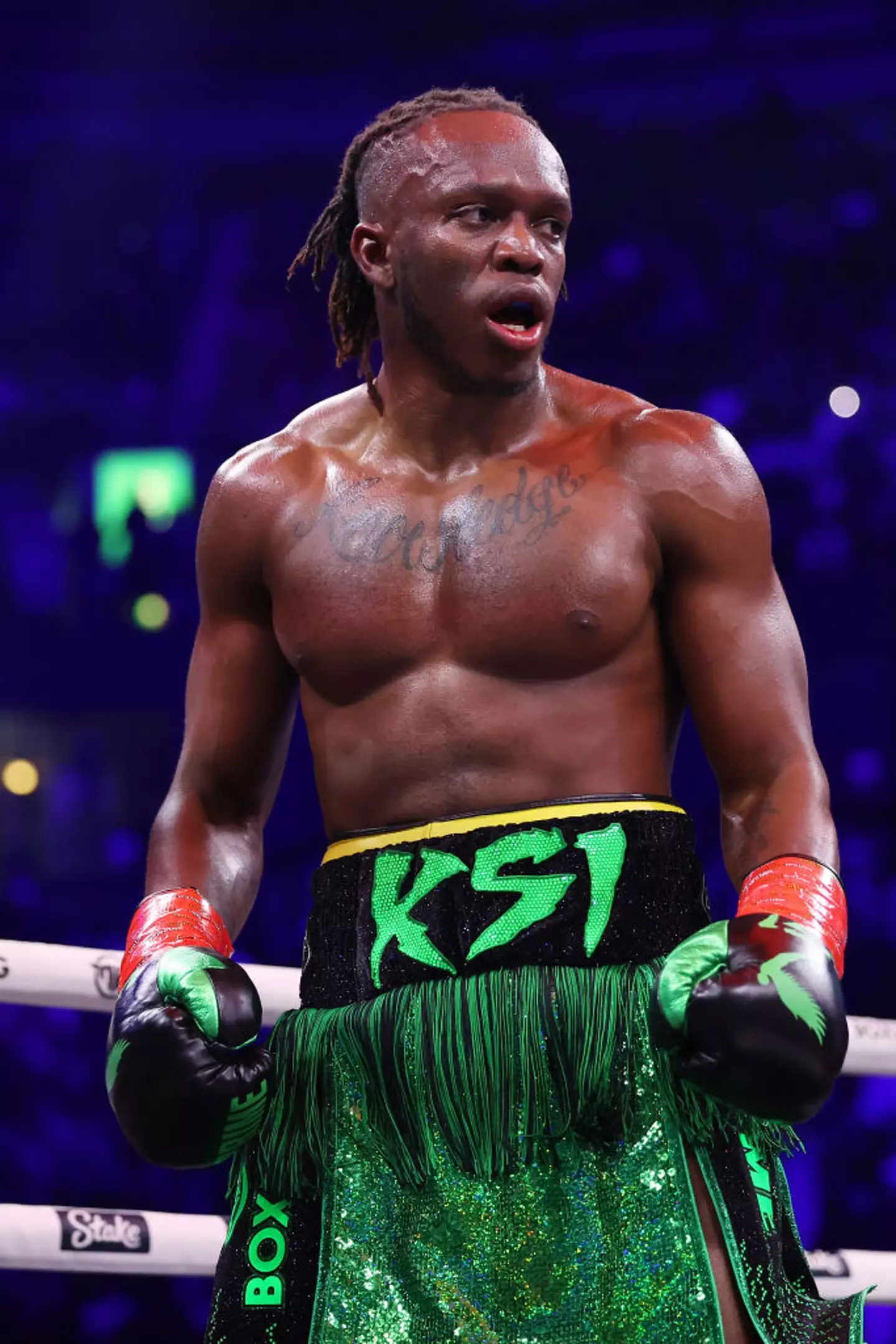 KSI was not happy with the decision (Matt McNulty/Getty Images)