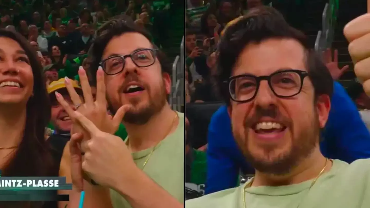 McLovin actor spotted at basketball game and delights crowd by showing them he’s engaged