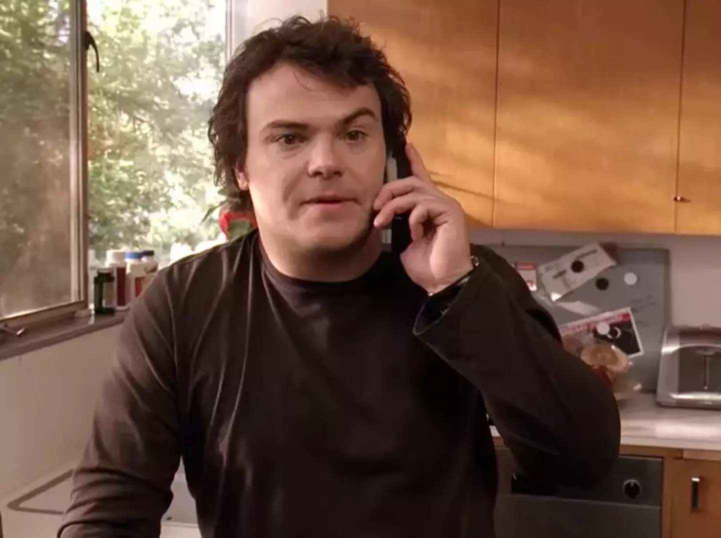 Jack Black in The Holiday, and the man himself confirmed a fan's theory about the movie.