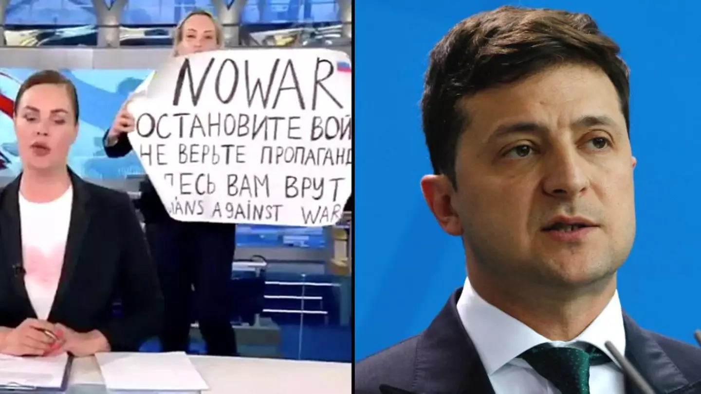 Zelenskyy Praises Russian TV Editor For 'Telling The Truth'