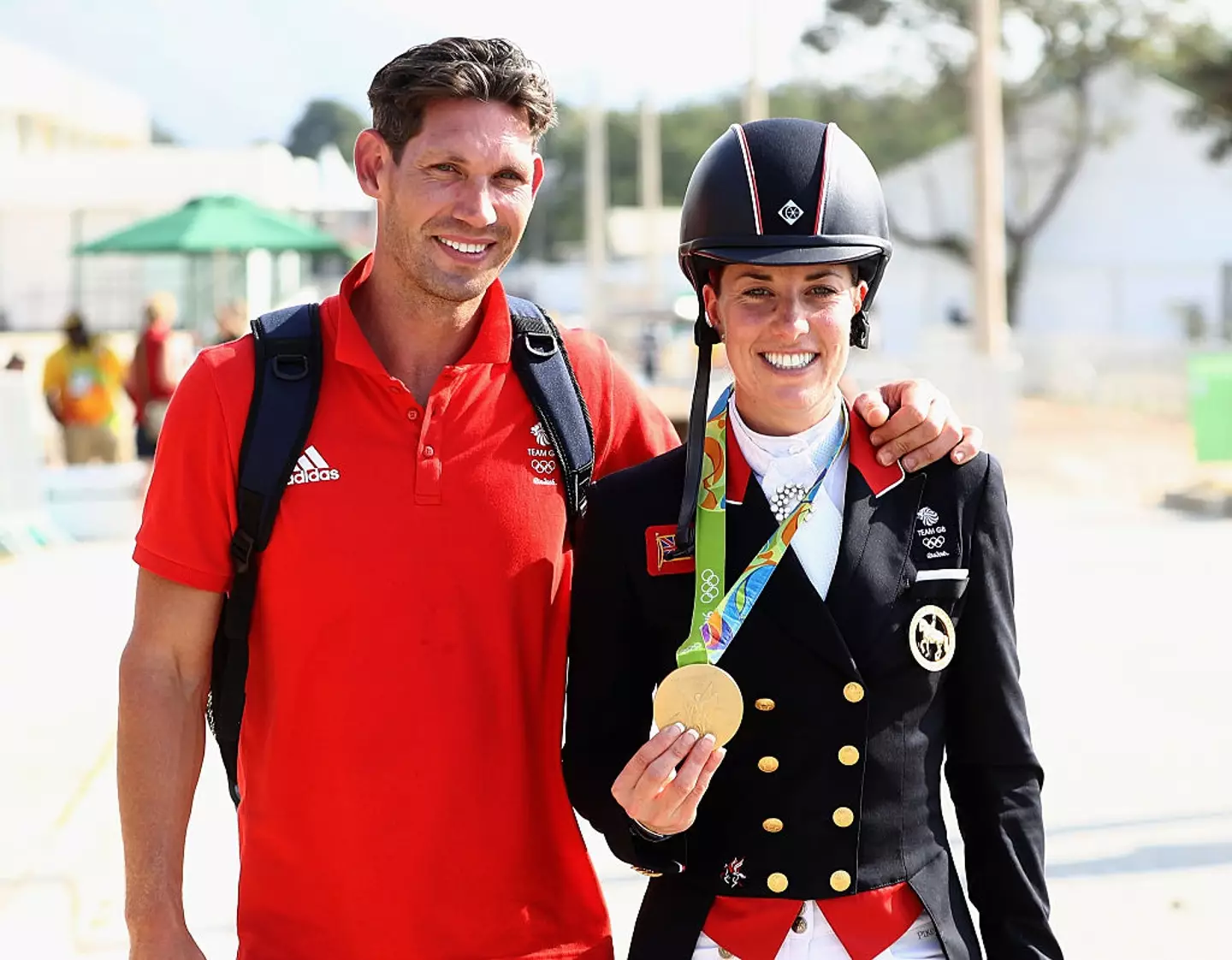 Charlotte Dujardin's fiance Dean Wyatt-Golding responded to the video (David Rogers/Getty Images)