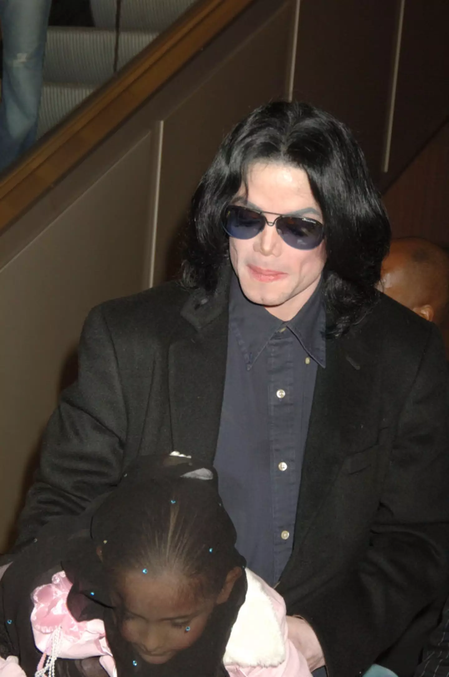 Michael Jackson pictured with his daughter, Paris, in Harrods on 12 October, 2005 (Photo by Dave M. Benett/Getty Images)