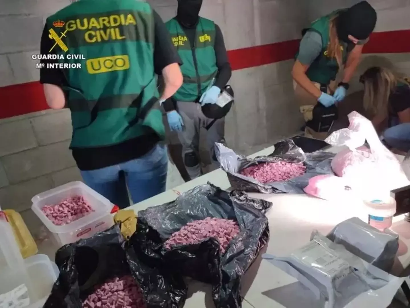 Police in Ibiza seized a haul worth £1.1m.