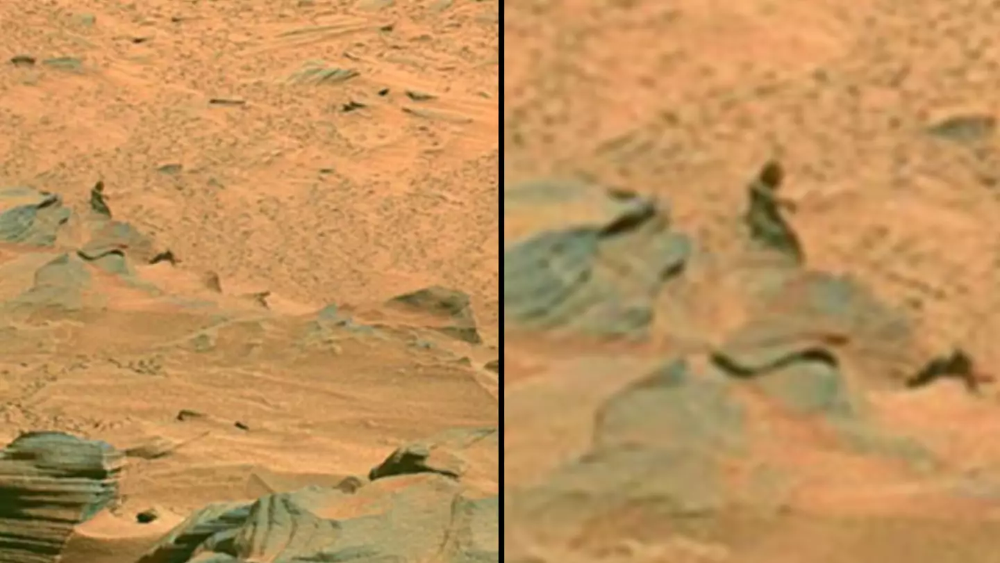 Terrifying NASA photo of 'Bigfoot on Mars' has sparked a huge debate