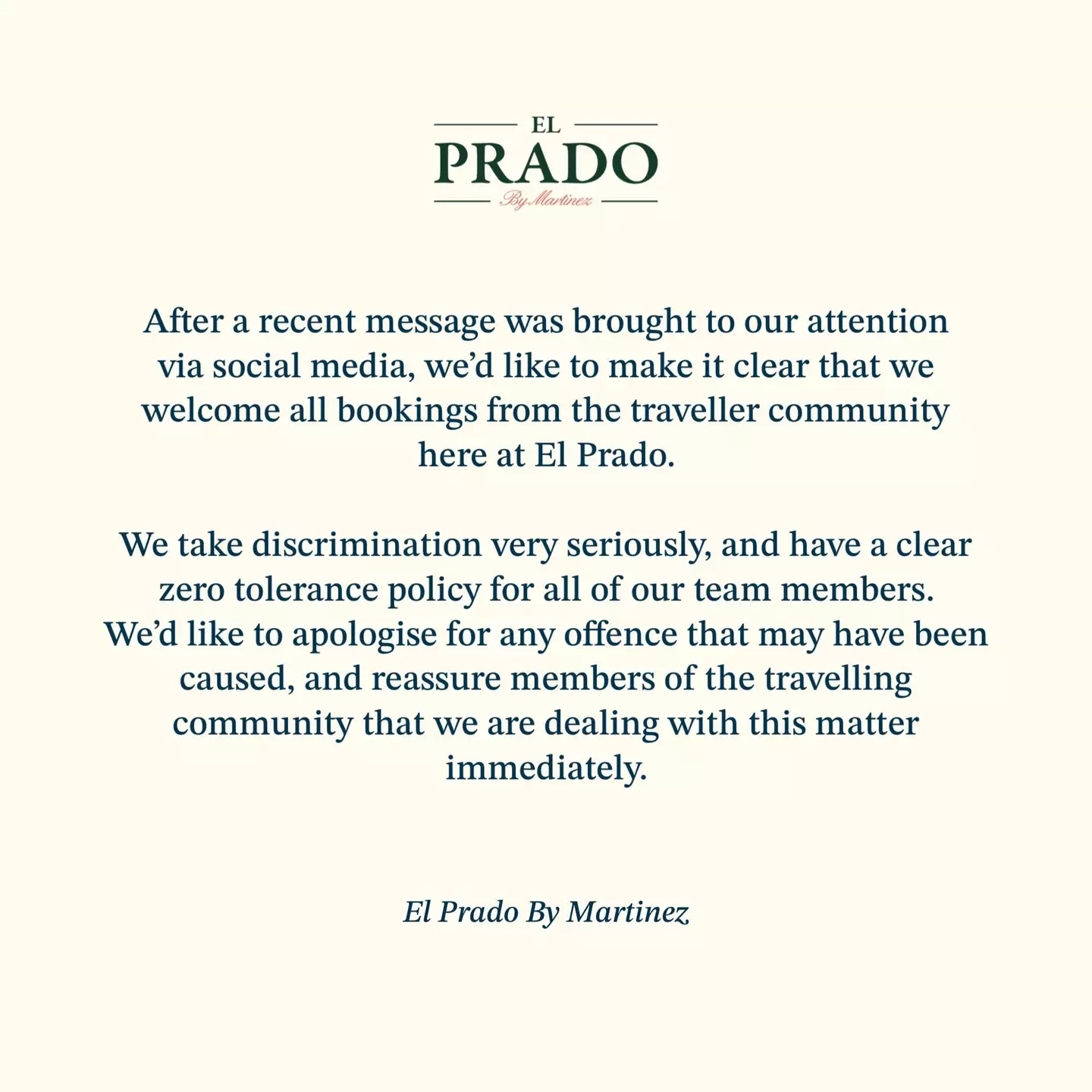 The full apology from El Prado.