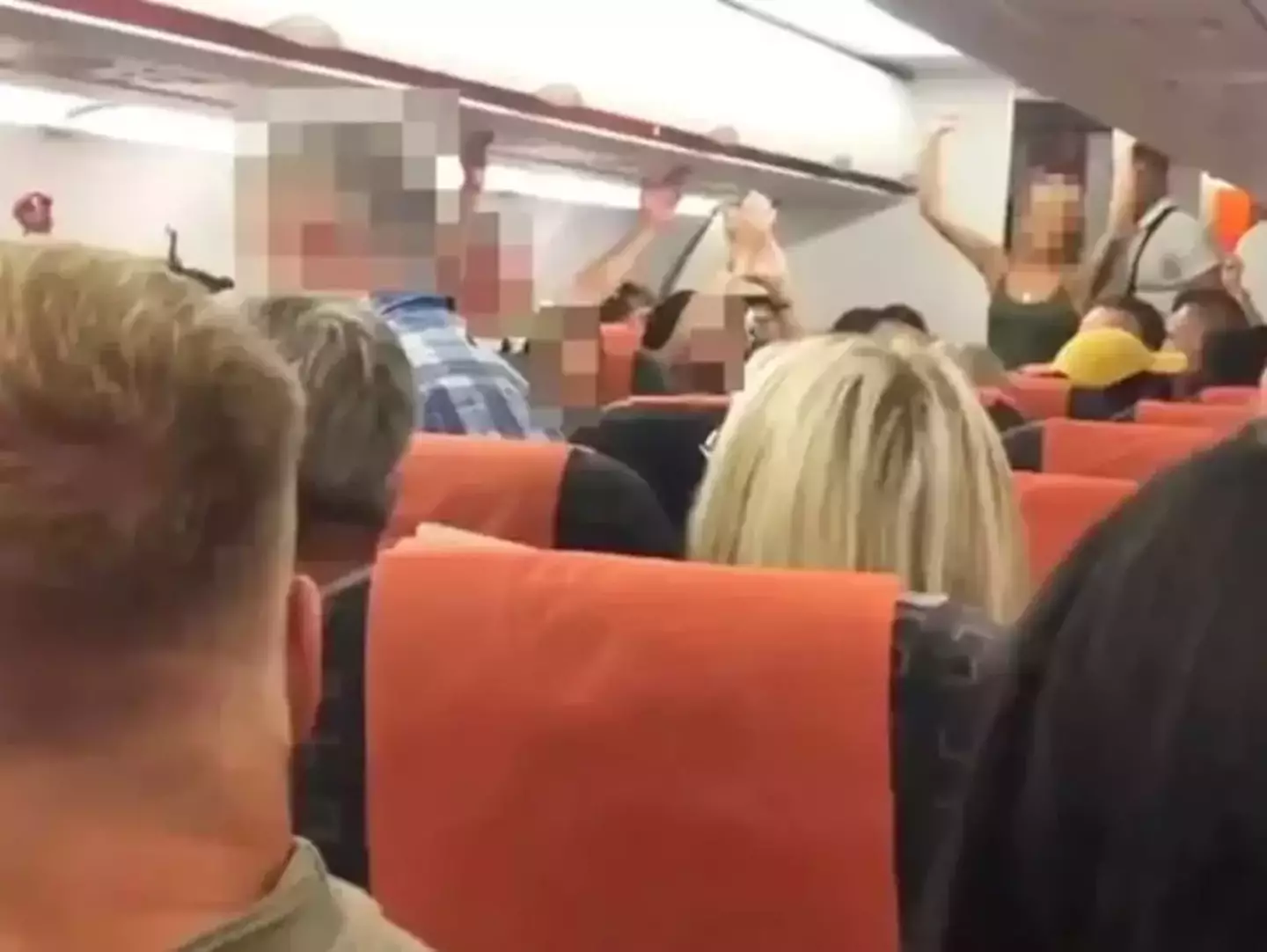 Piers Sawyer was caught joining the 'mile high club' with another passenger.