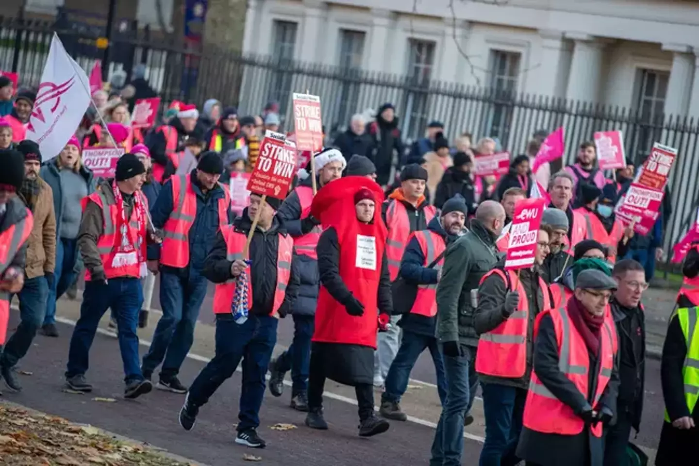 Royal Mail workers have been on strike this month.