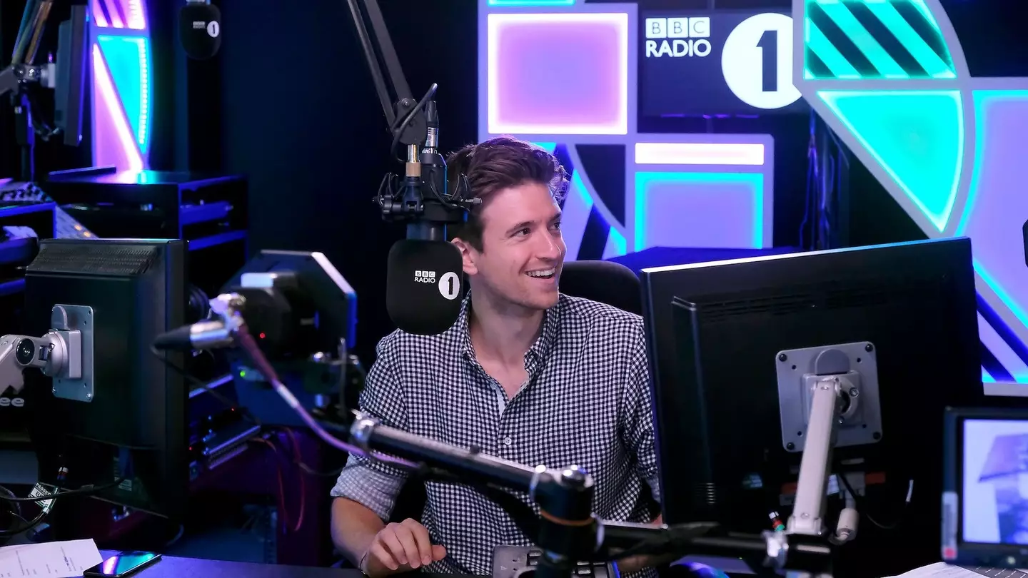 Greg James' got stung by a prankster during Cowboy Time.