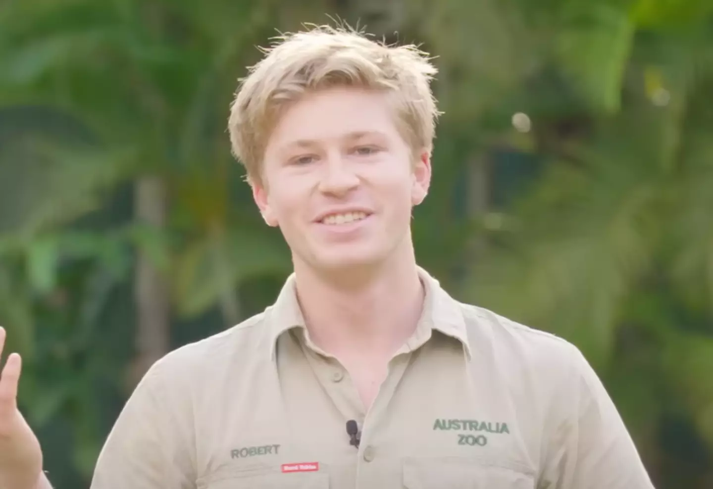 Robert Irwin wished his mum a happy birthday.