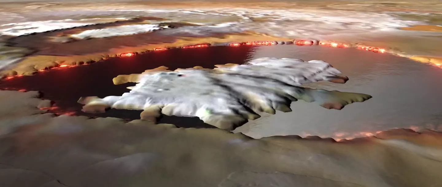 The lava lake called Loki Patera (NASA/JPL-Caltech/SwRI/MSSS)