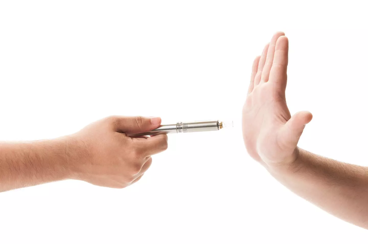 "Want a vape?" "Nah mate, all about the high fives these days."