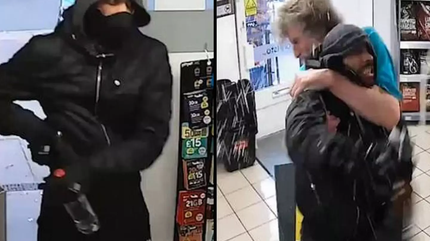 Shop worker branded hero after tackling gun-wielding robber