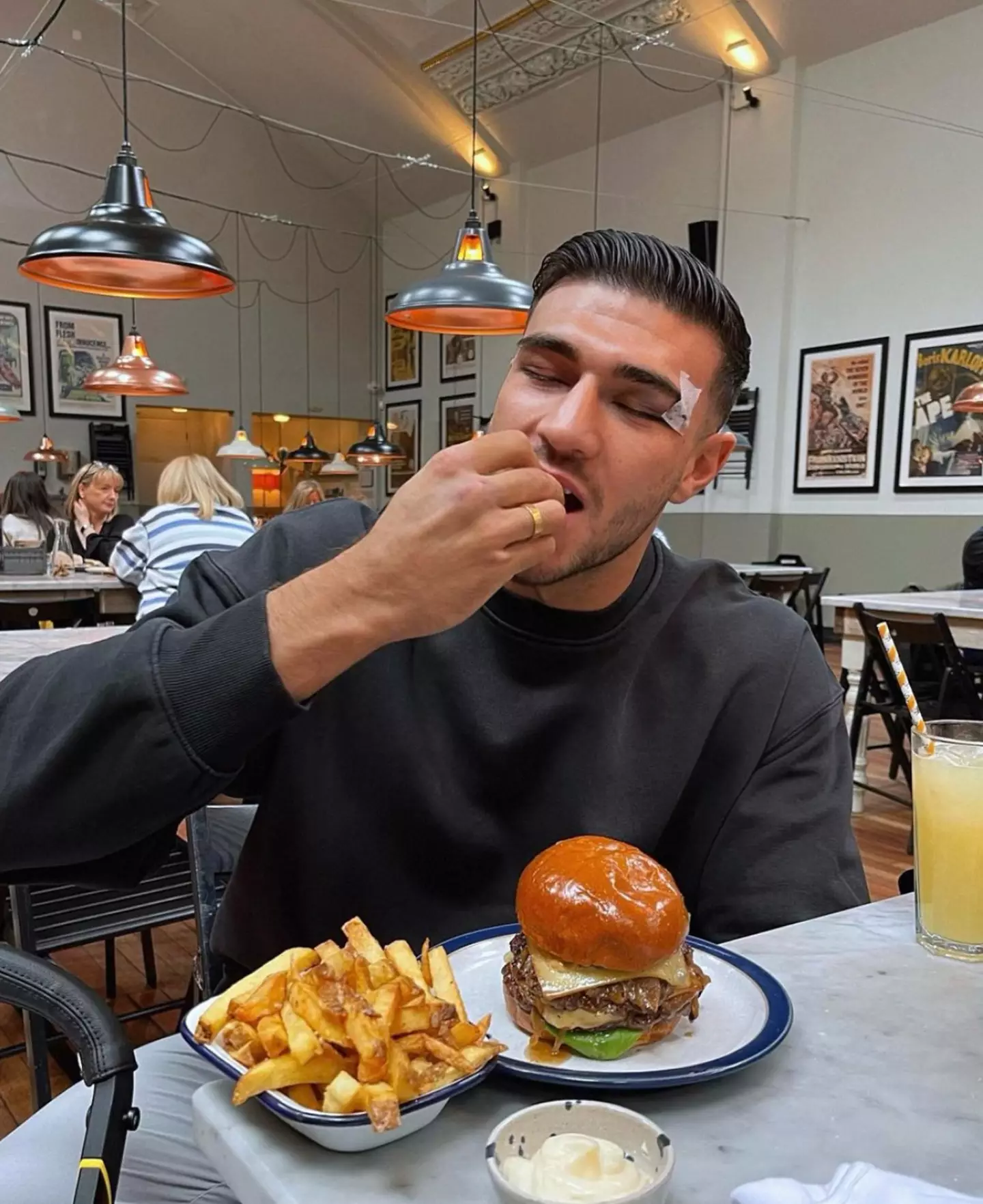 As a professional boxer, eating plenty is very important to Tommy Fury.