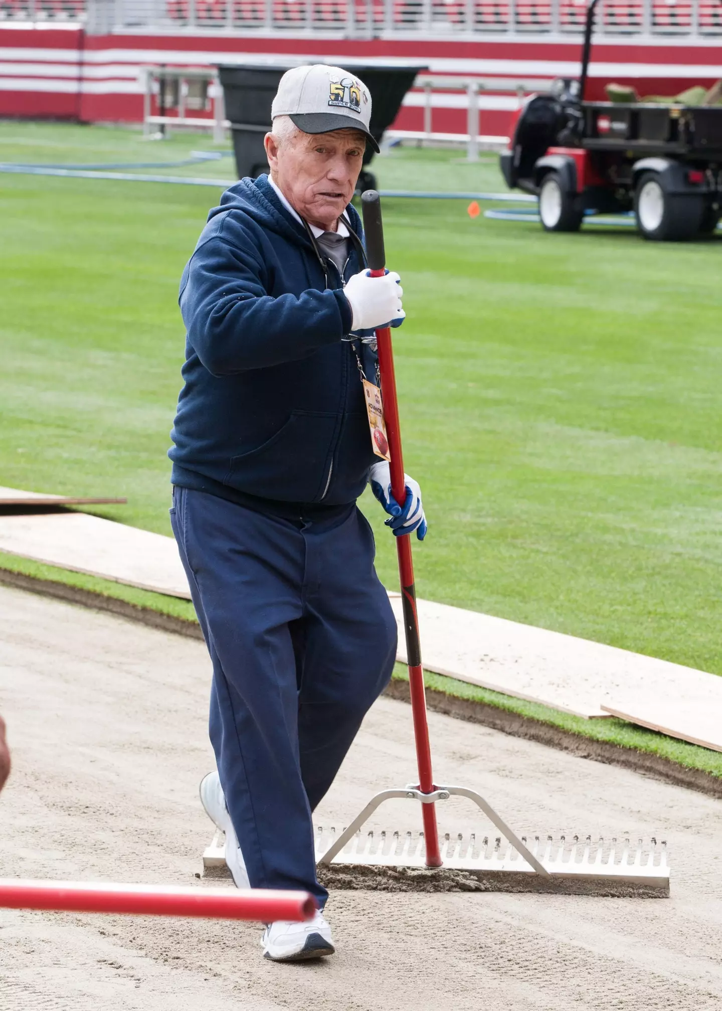 Toma has been dubbed as the 'God of Sod' for his legendary groundskeeping career.