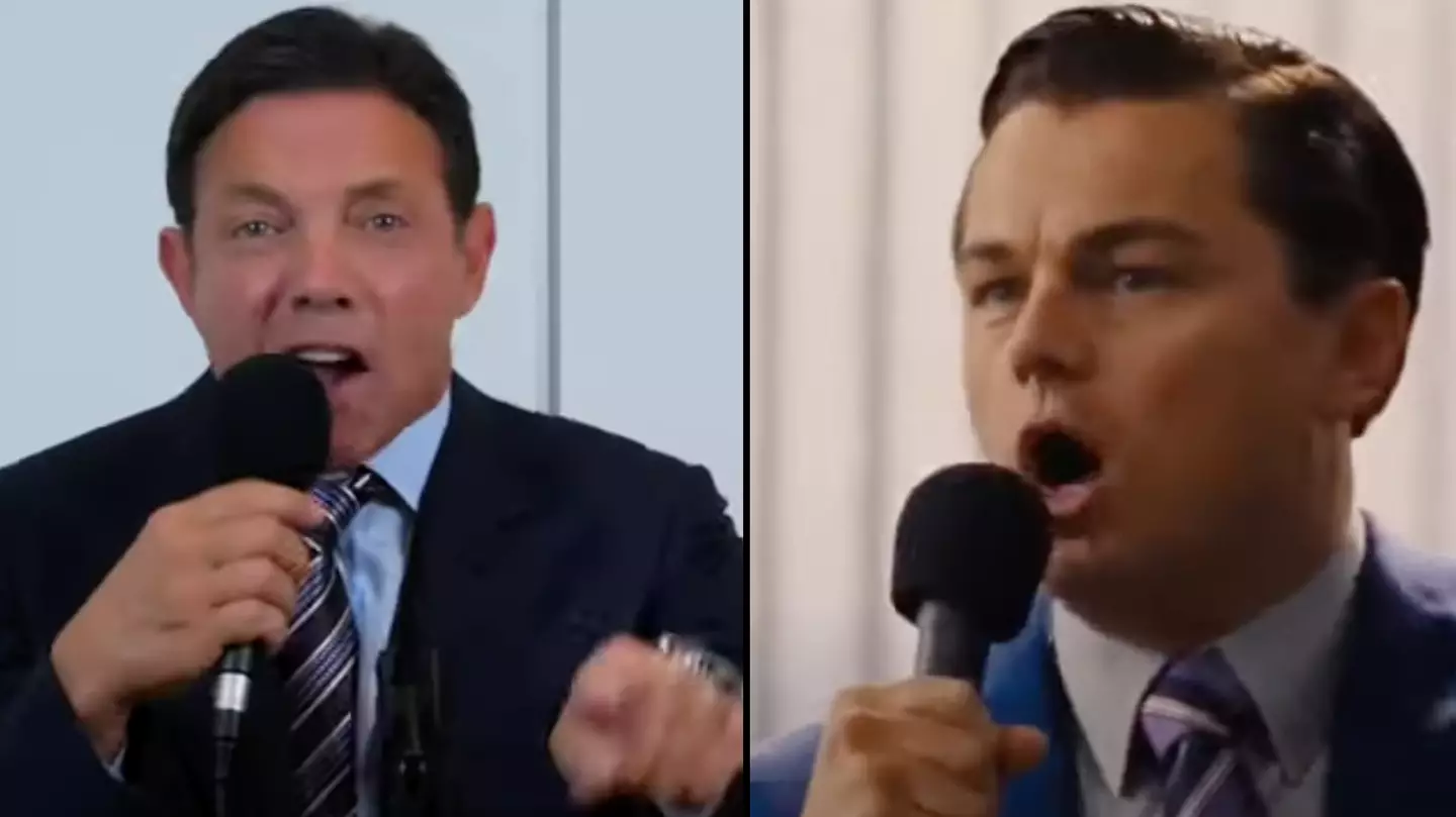 Real Wolf of Wall Street shows DiCaprio how he would have done 'I'm not f***ing leaving' speech