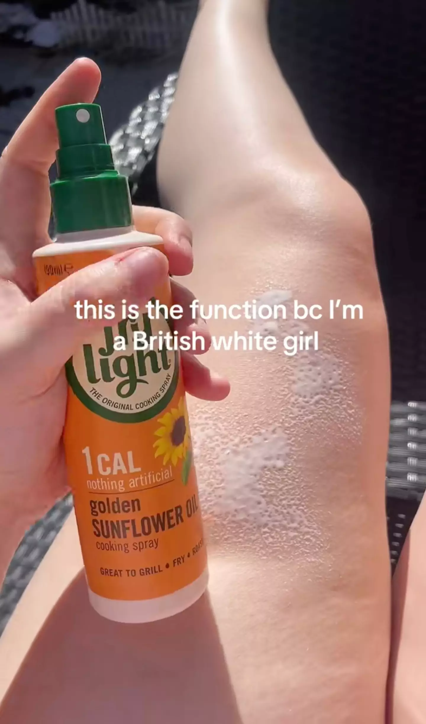 Social media users were left stunned by the lengths people go to for a tan (TikTok/@courtsinghamx)