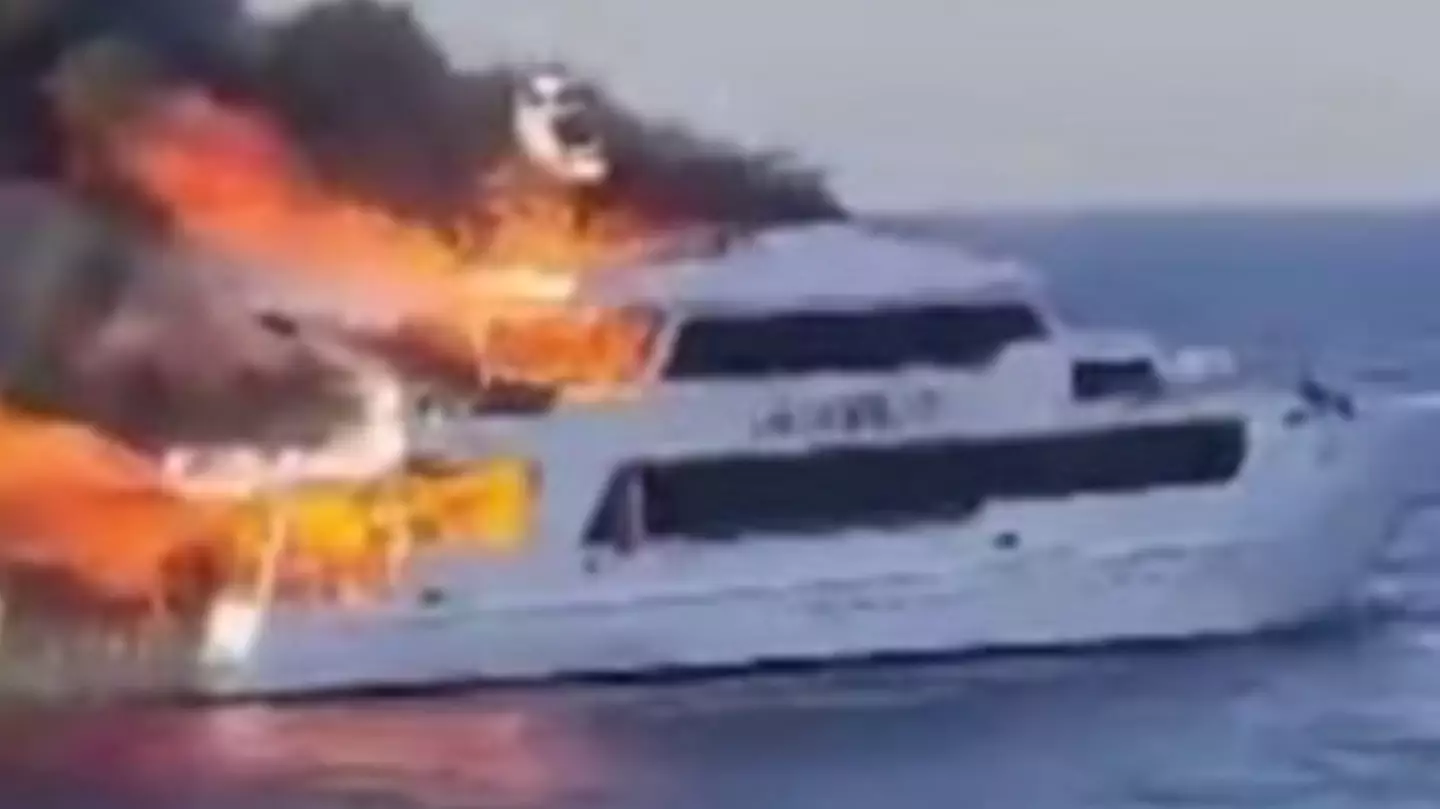 Three Brits missing after tourist boat bursts into flames in Egypt