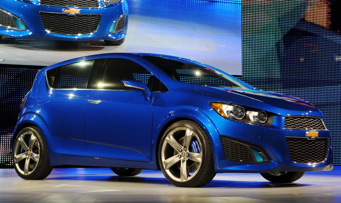 Ah, the Chevvy Aveo. I have nothing to say about the Chevvy Aveo (STAN HONDA/AFP via Getty Images)