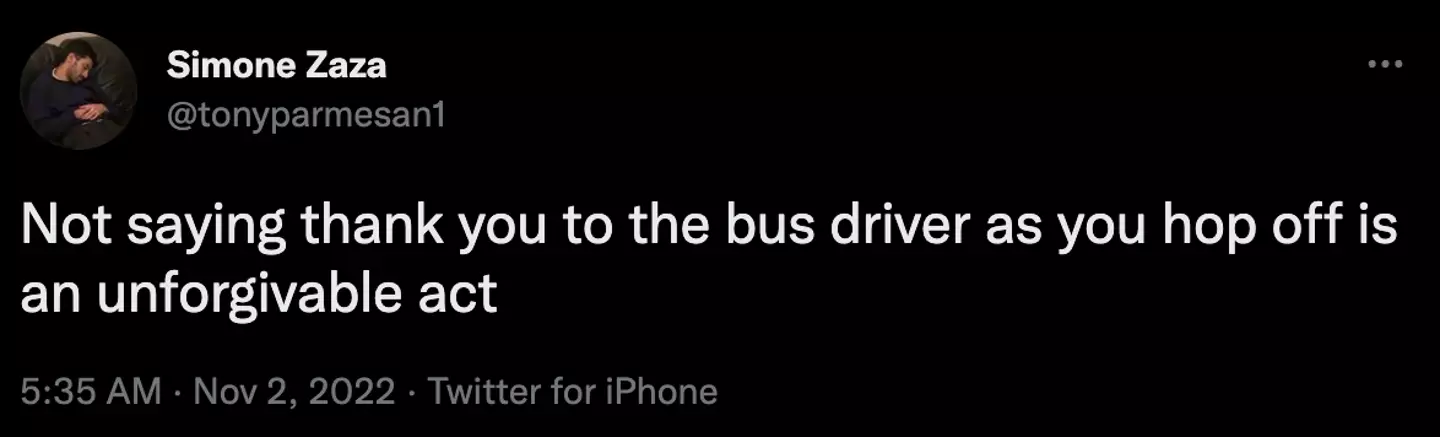 Bus drivers are reportedly the most thanked profession in the UK.