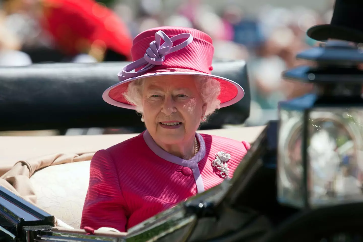 Queen Elizabeth II at the Royal Ascot 2010 horse race meeting.