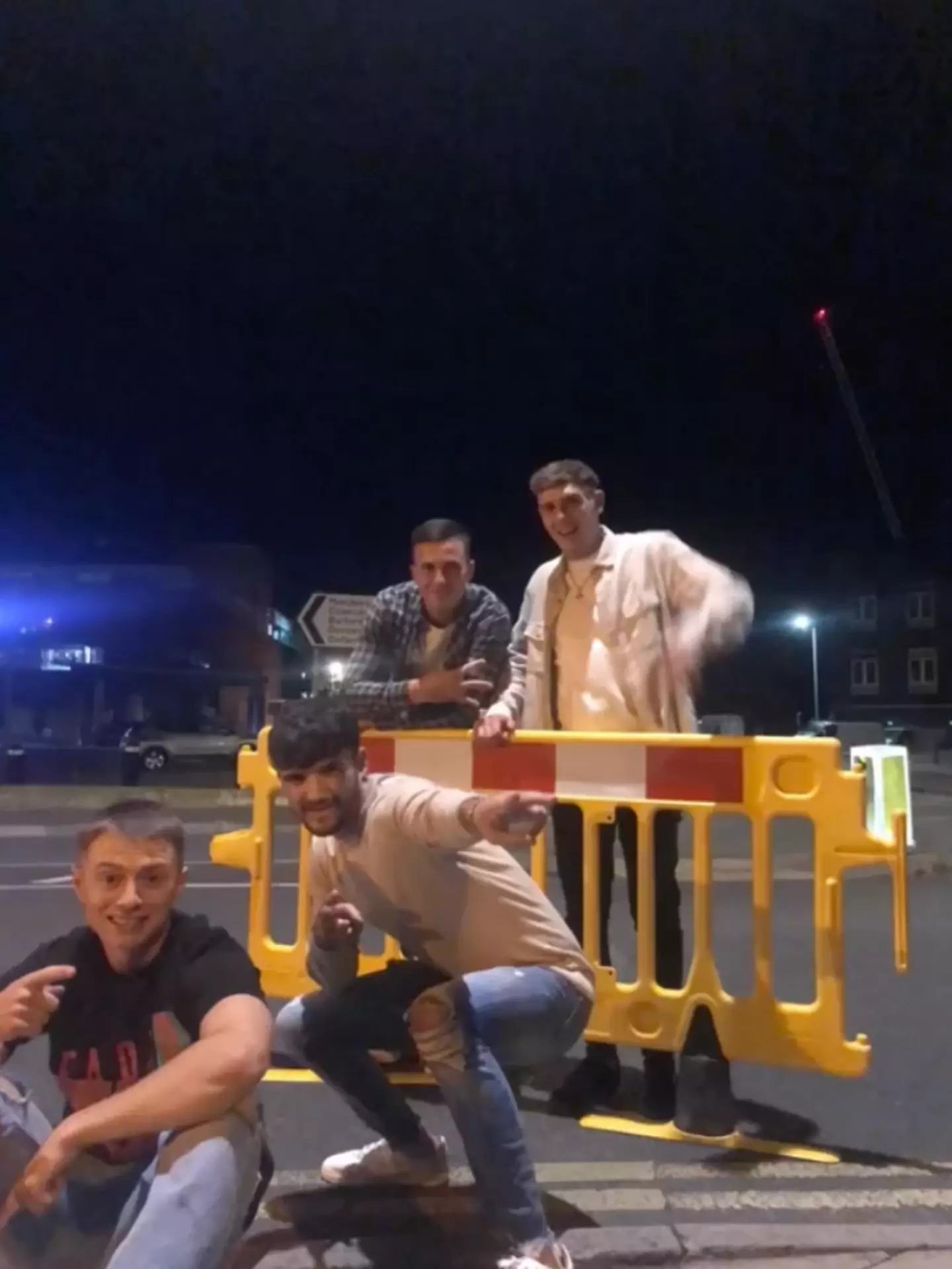 A group photo to mark their adventure.