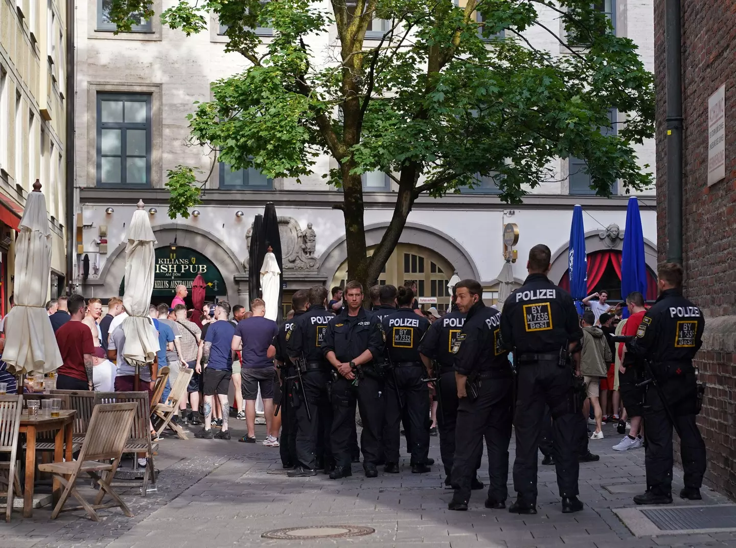 England fans were arrested for making the Nazi salute.