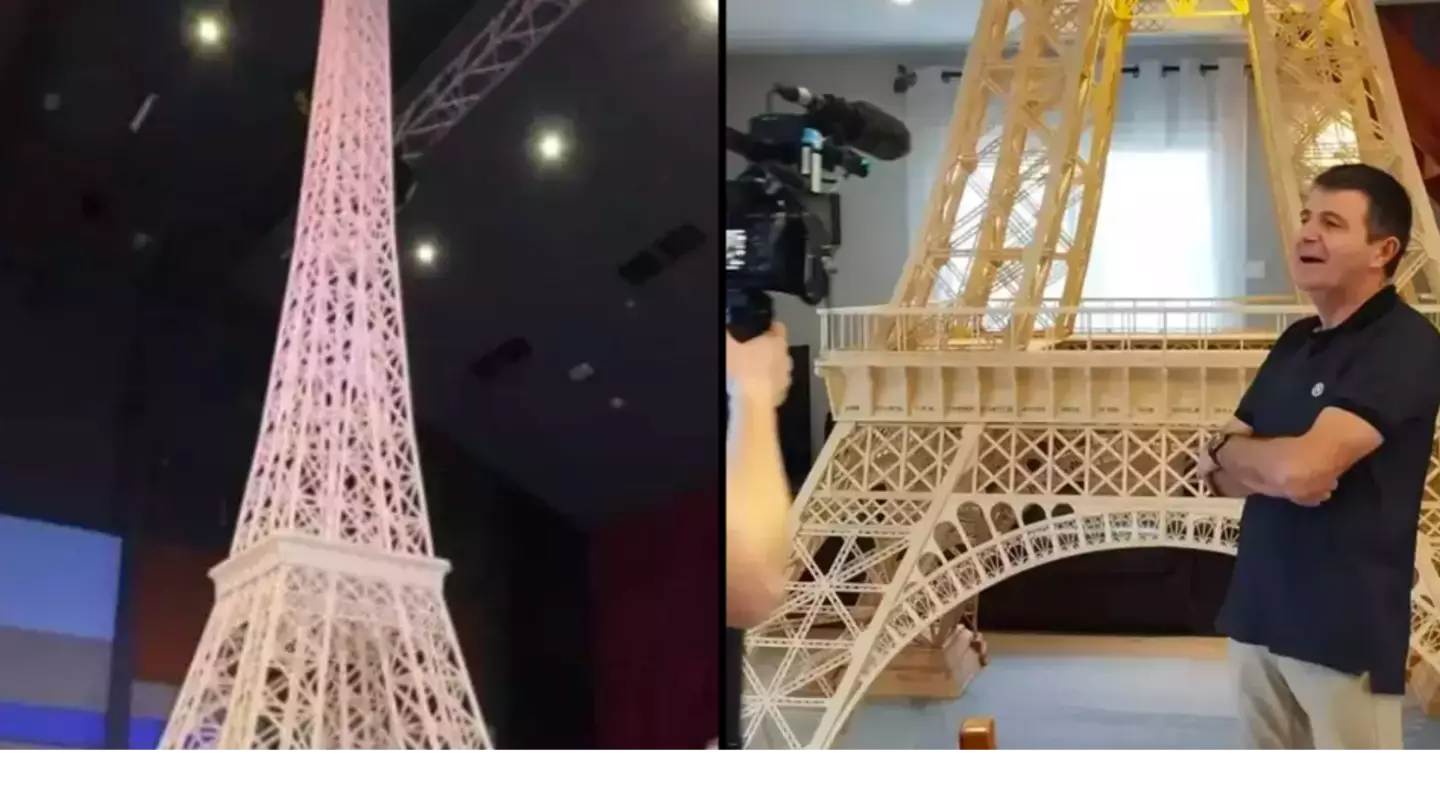Guinness World Records respond after man’s 23ft Eiffel Tower made out of matchsticks was rejected
