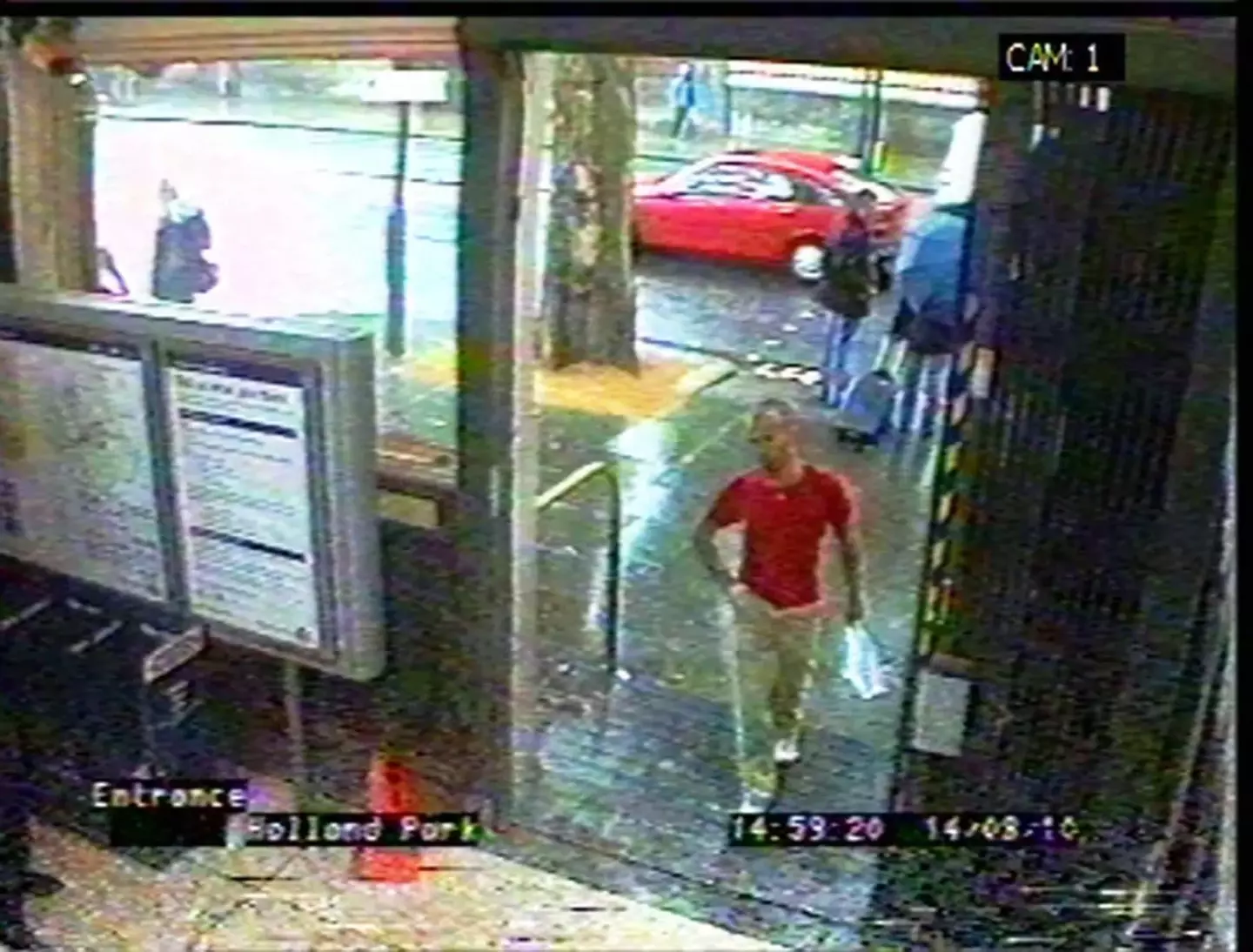 The MI6 agent seen on CCTV at Holland Park Tube station before his death.