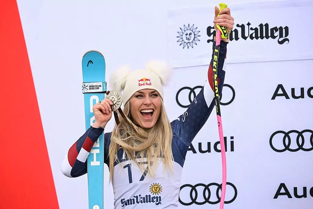 The skier was the first American woman to win gold in downhill at the Olympics (Patrick T. Fallon / AFP via Getty Images)