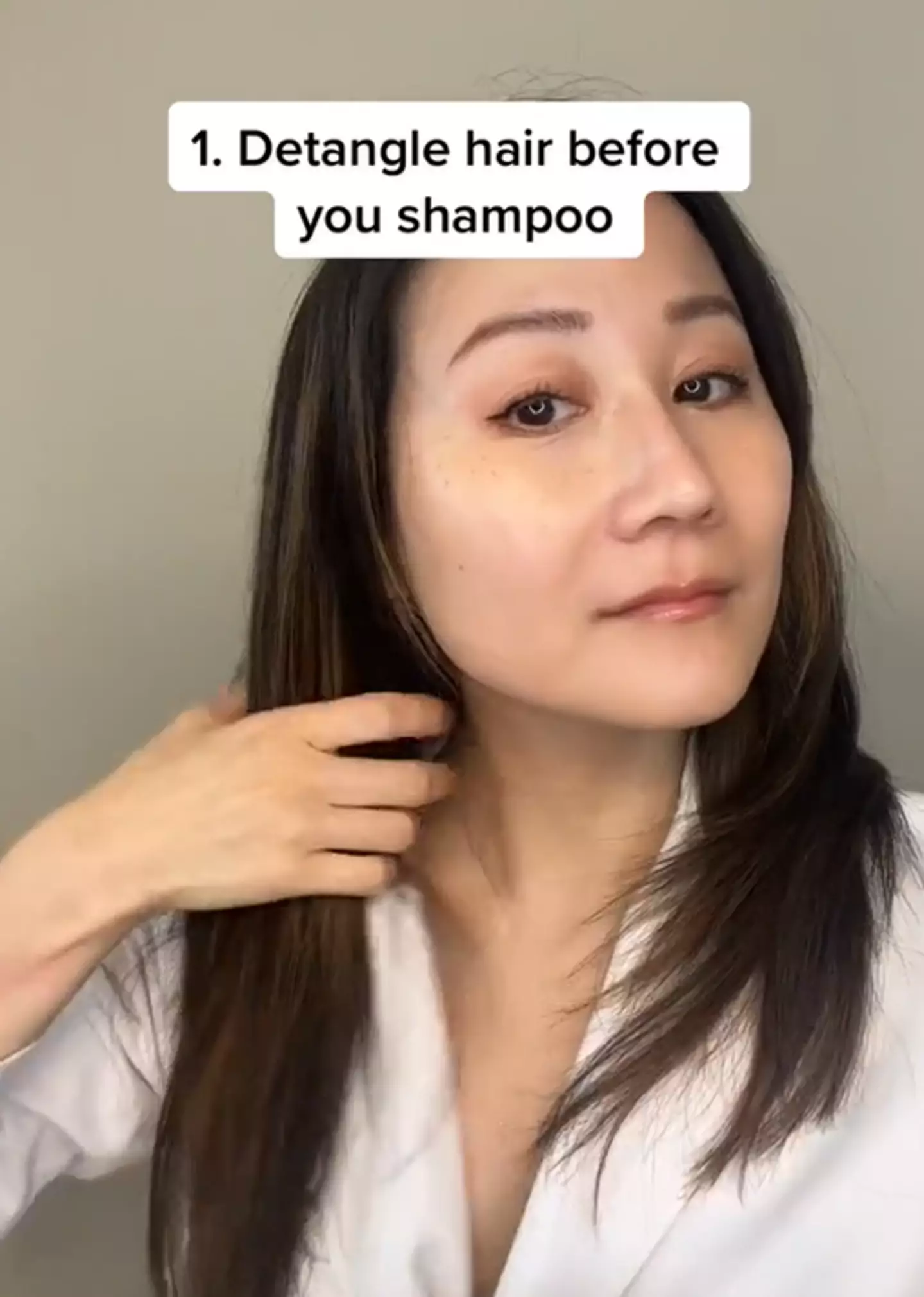 She said to wash your hair regularly and other tips. TikTok/ @drjennyliu