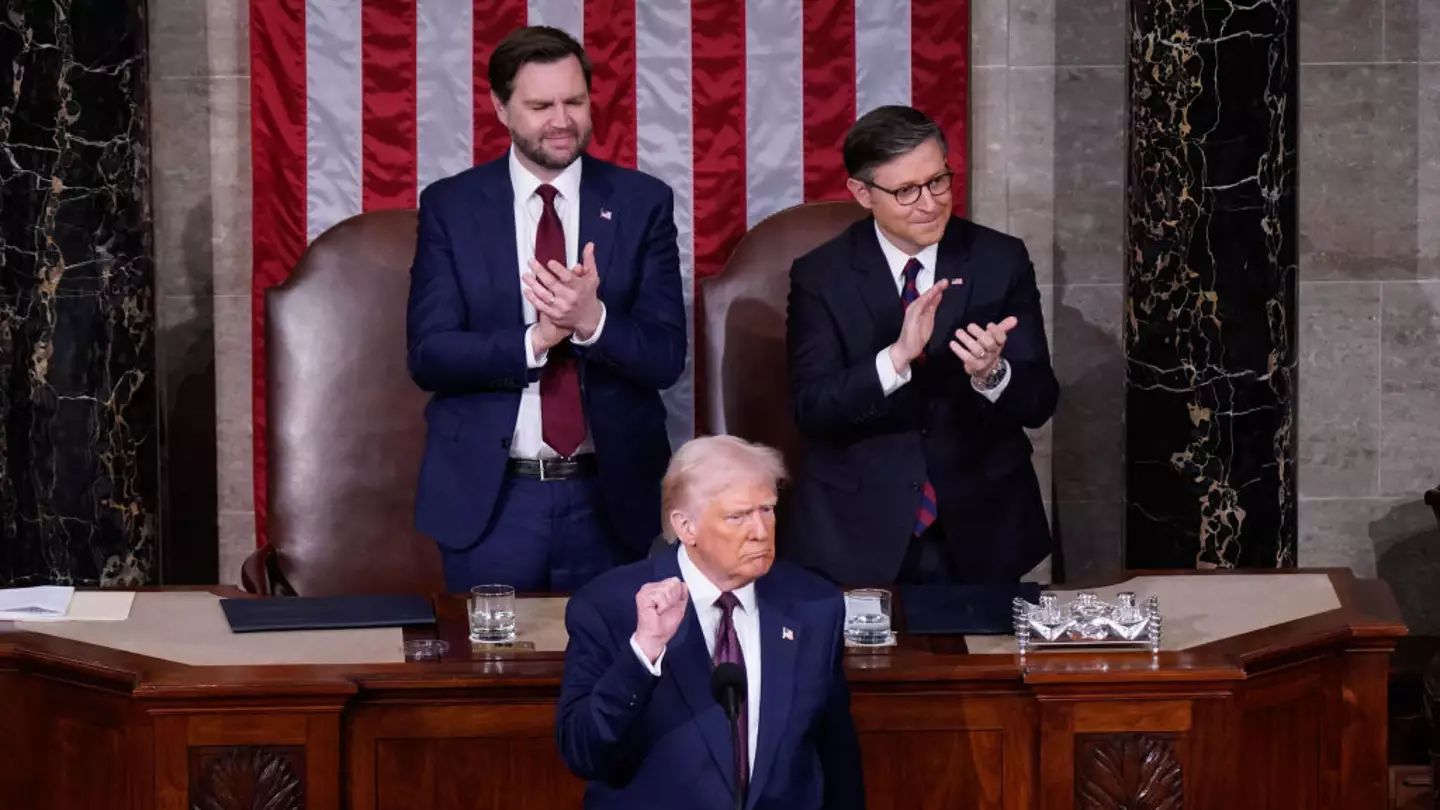 People make same observation about Vice President JD Vance as he's ridiculed during Trump's speech to Congress