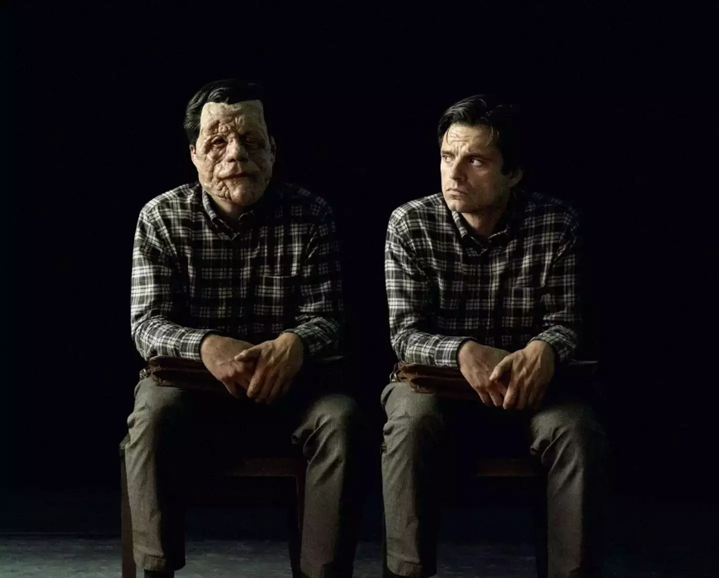 Adam Pearson and Sebastian Stan star in A Different Man (A24)