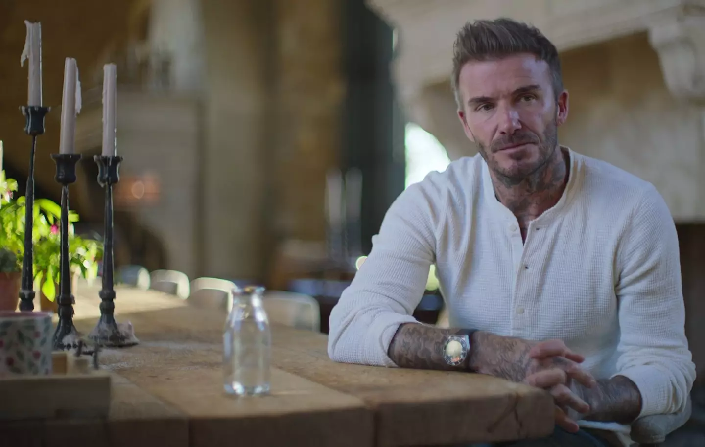 David Beckham opened up on his life and career for a Netflix series.