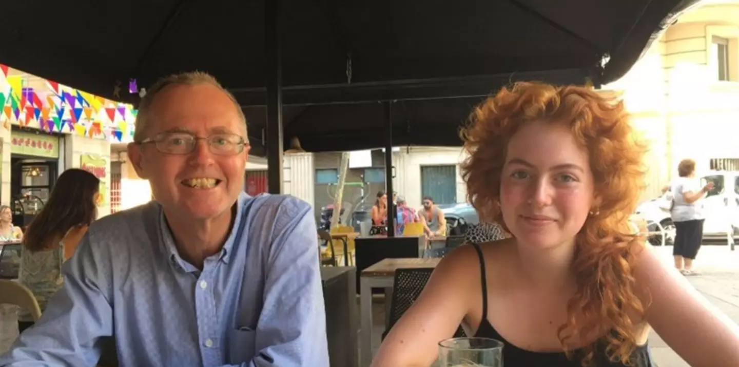 20-year-old Sophie Ward with her father Paul (Just Giving)