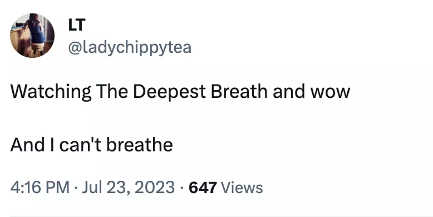 The Deepest Breath has left people breathless.
