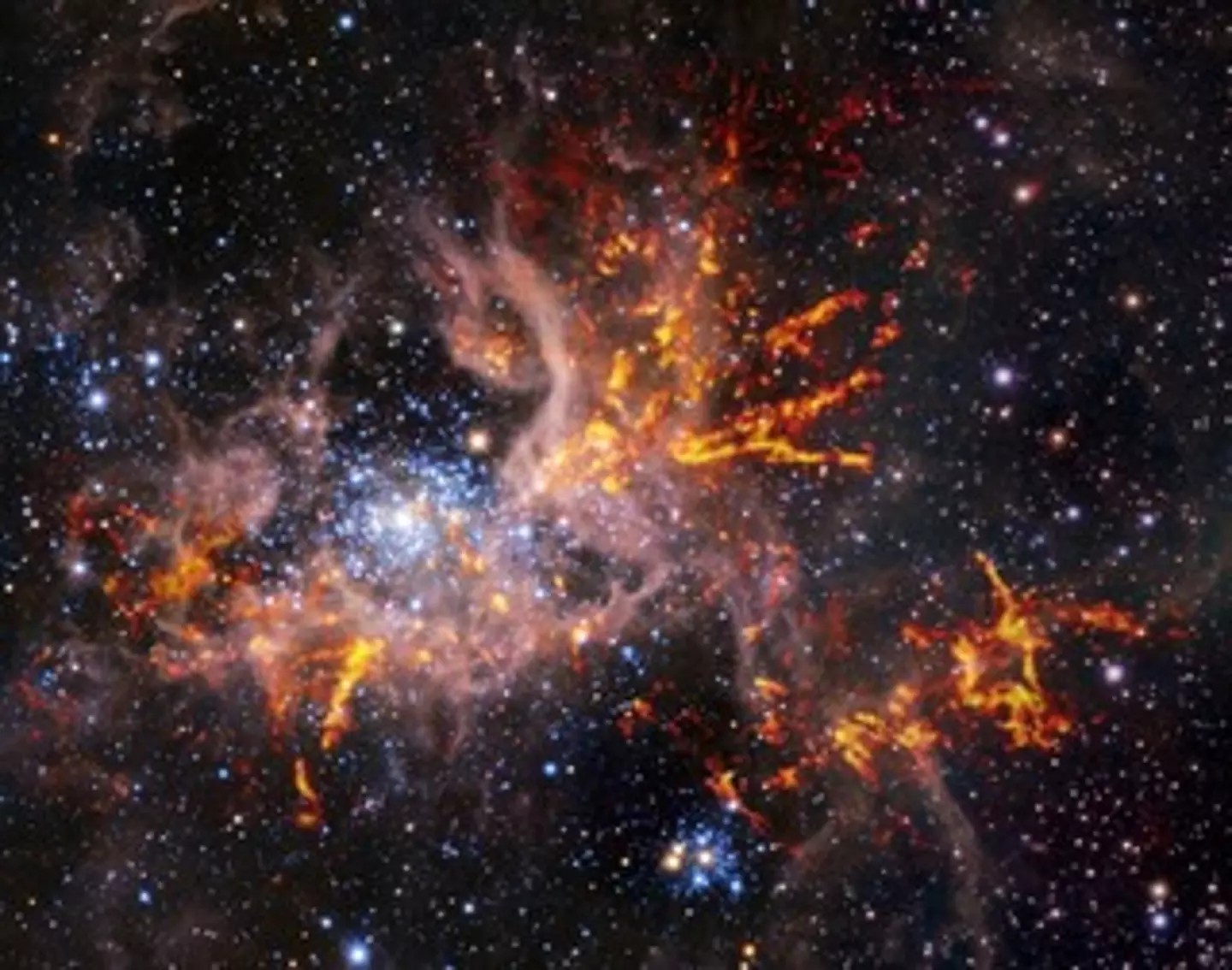 A previous image of the Tarantula Nebula.