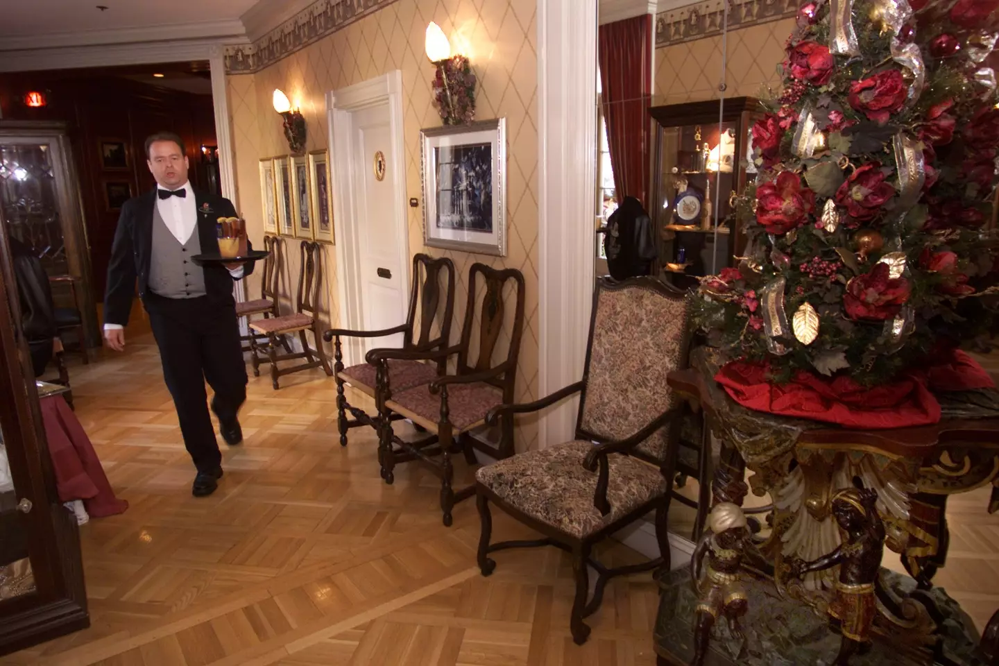 Antique furniture is what you'd get inside Club 33. (Geraldine Wilkins/Los Angeles Times via Getty Images)