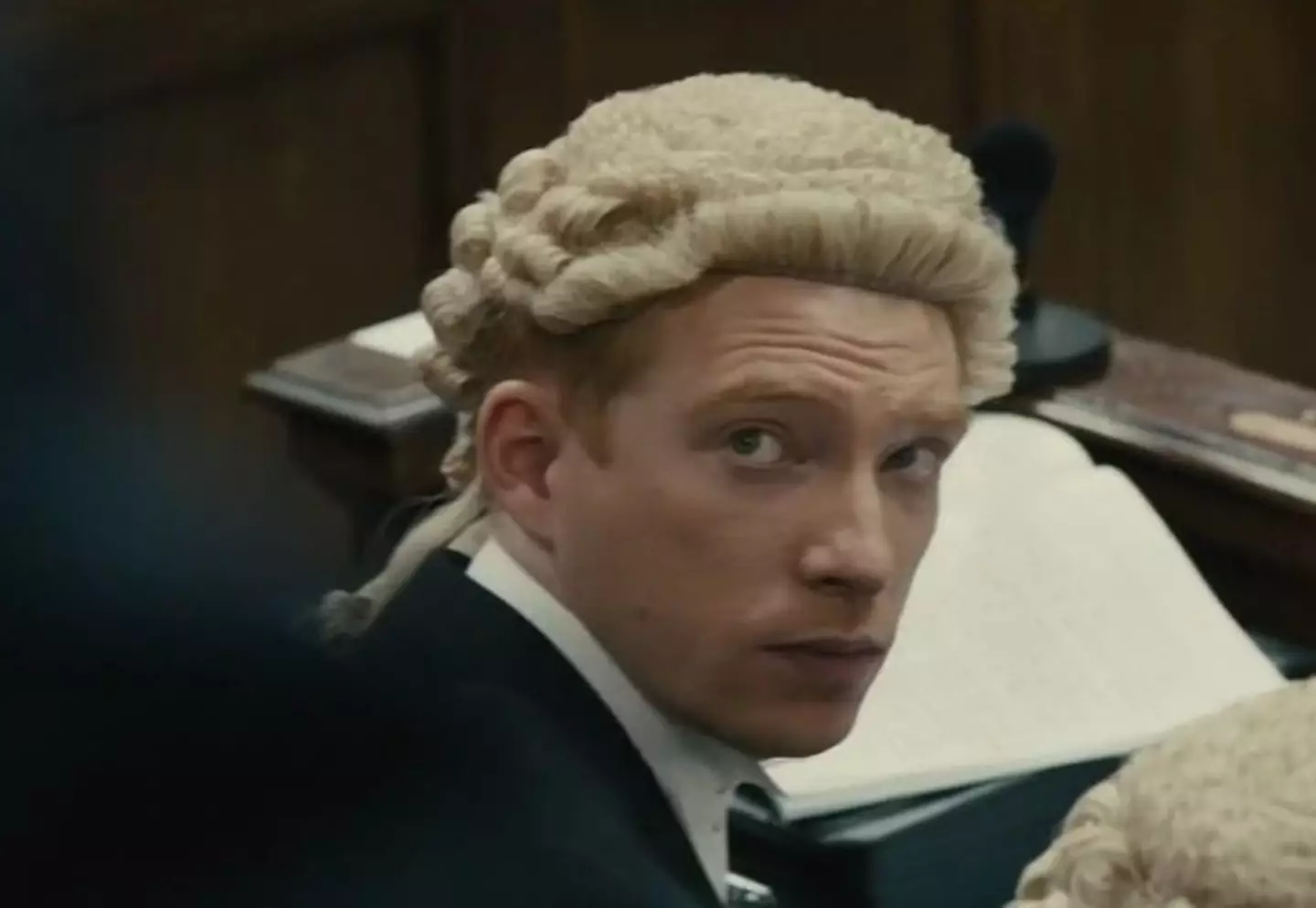 Domhnall Gleeson wore a wig in About Time.
