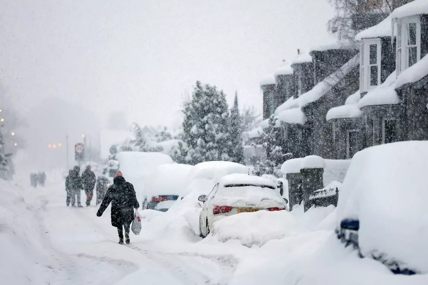 Weather warnings remain in place for much of the UK. (Jeff J Mitchell/Getty Images)