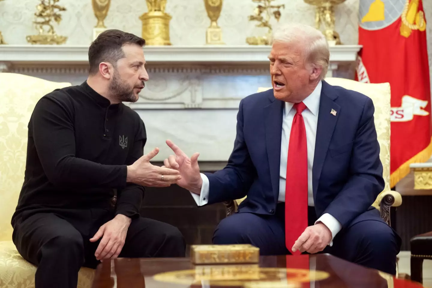 Zelenskyy and Trump's conversation became extremely tense on Friday (SAUL LOEB/AFP via Getty Images)