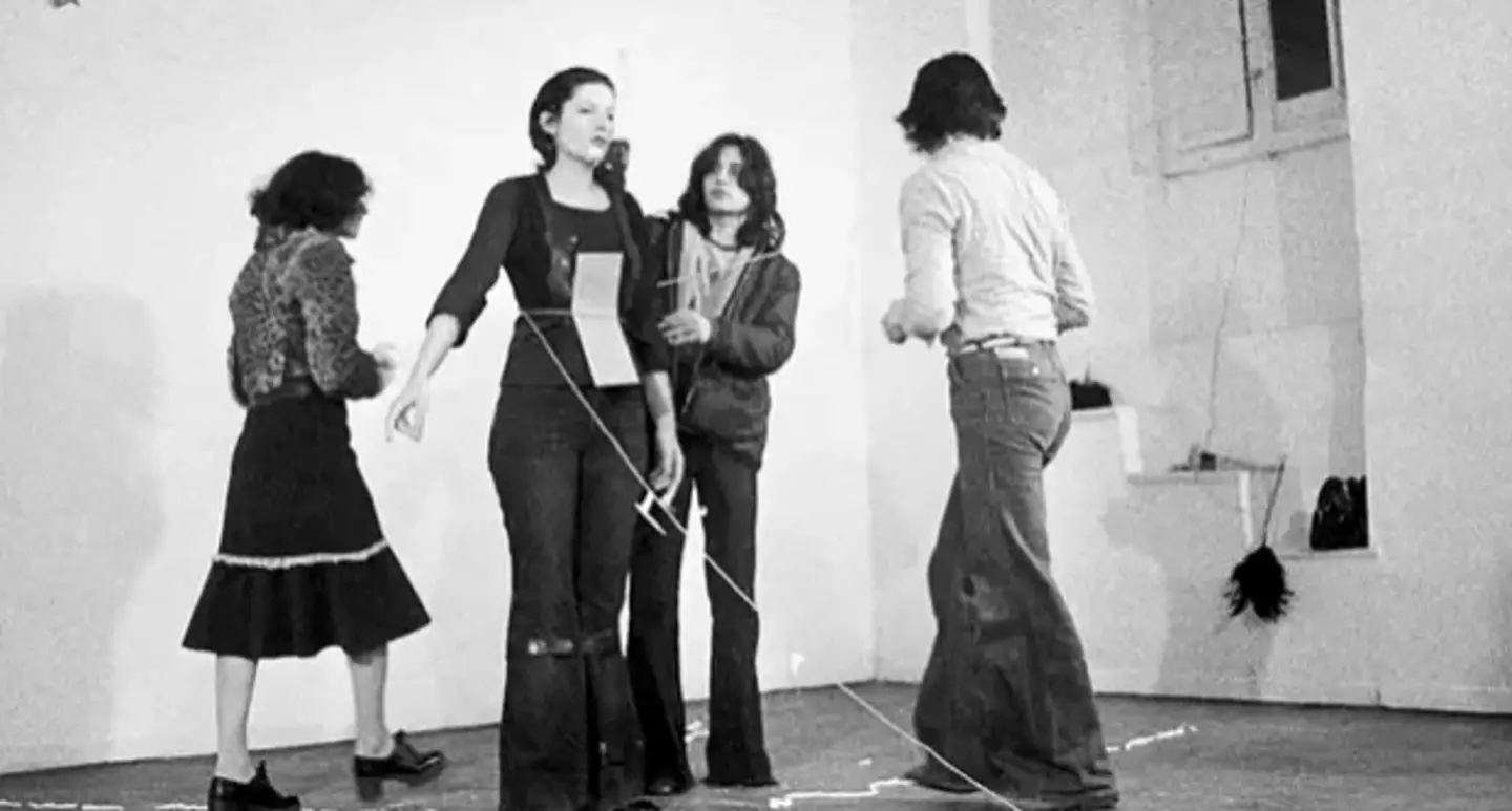 As the performance went on, the public's actions became more extreme, leaving the artist in tears (Marina Abramović Institute/YouTube)