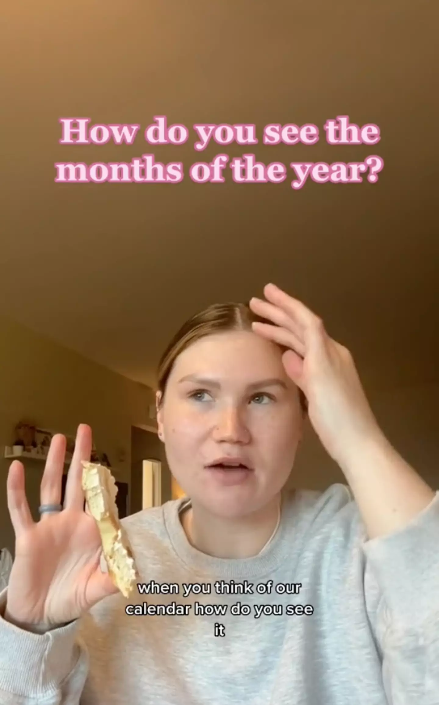 How do you visualise the months of the year?