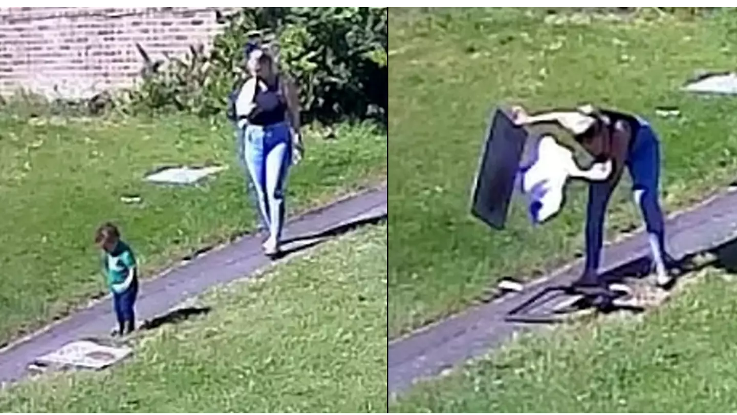 Mum Heroically Saves 18-Month-Old Son Who Falls Down Manhole Cover