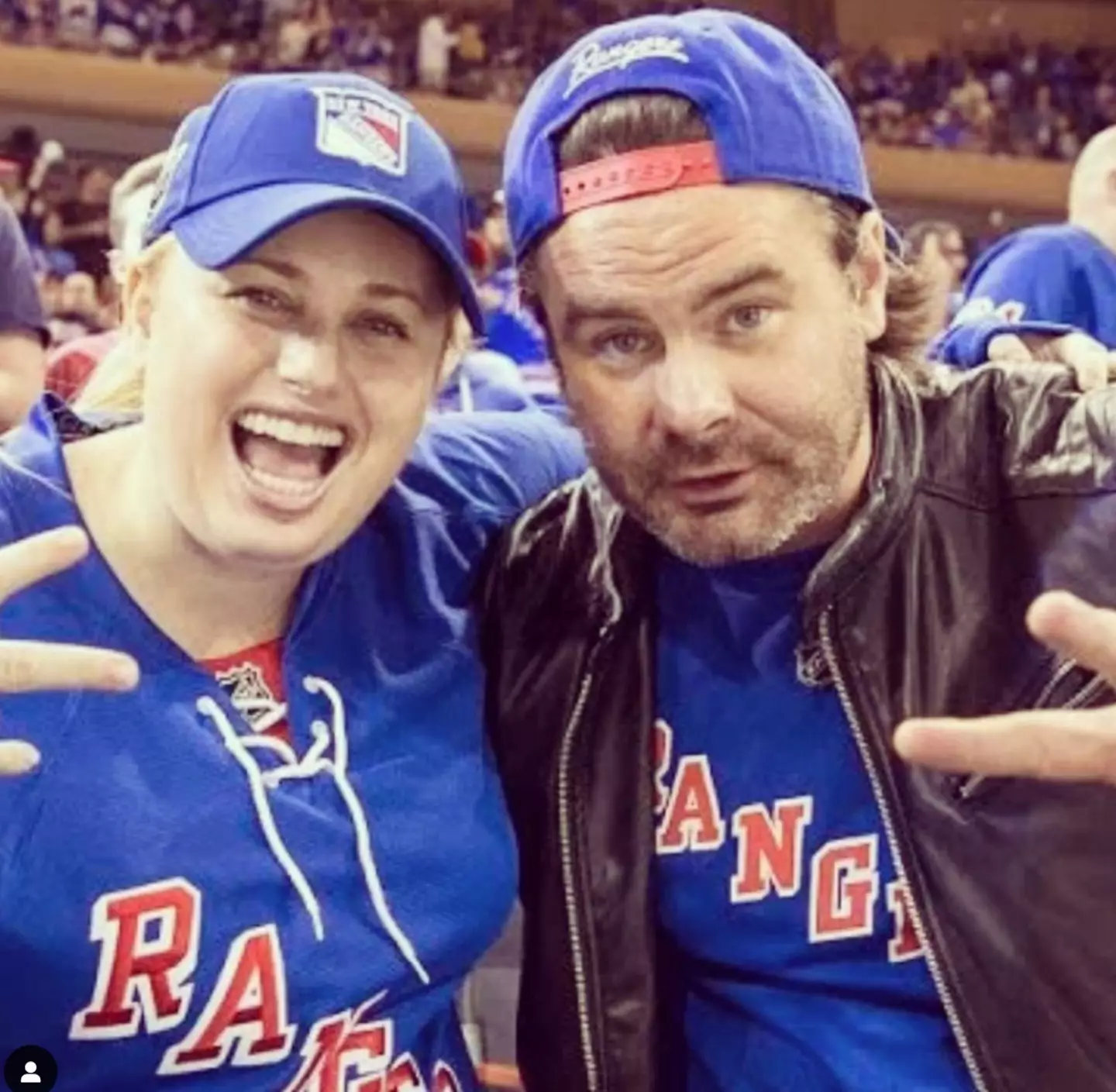 An old photograph of Rebel Wilson and Mickey Gooch Jr has resurfaced. (Instagram/@mickeygooch)