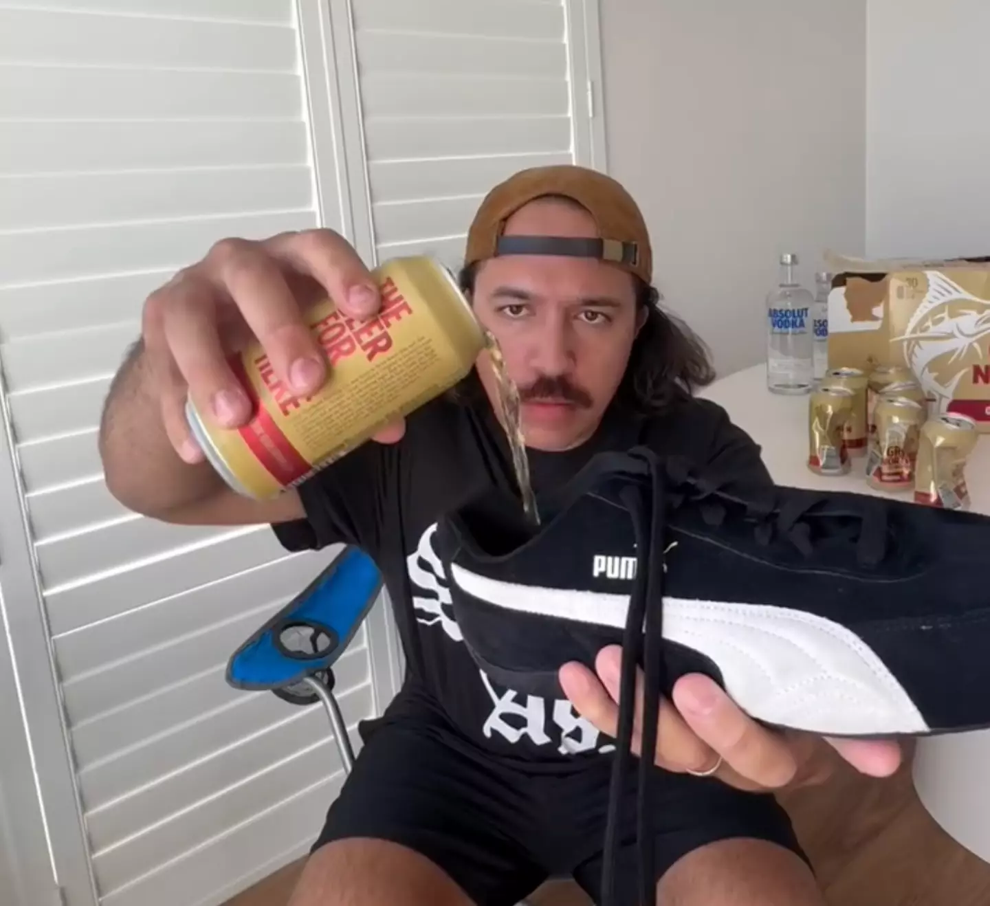 Creators are downing huge amounts of alcohol for views (Instagram/Joshysgoods)